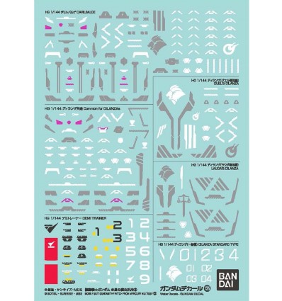 Mobile Suit Gundam The Witch From Mercury Multiuse Decals GD-134 Bandai