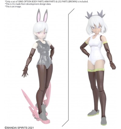 Option Body Parts Arm Parts & Leg Parts Brown 30MS Bandai