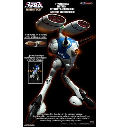 Zentraedi Battlepod Artillery B Shotgun Ver 1/72 Kitzconcept