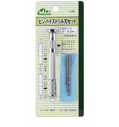 Pin Vice & Drill Set Mineshima