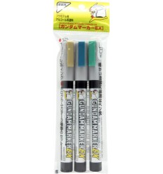 Gundam Marker EX Plated Silver & EX Gold 2 types set GSI Creos