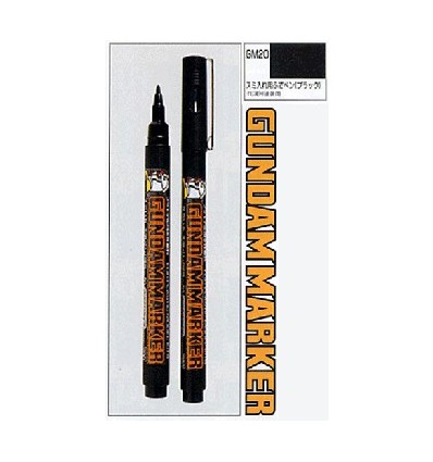 Gundam Marker Delineador Pincel Pluma Negro GM20 CSI Creos