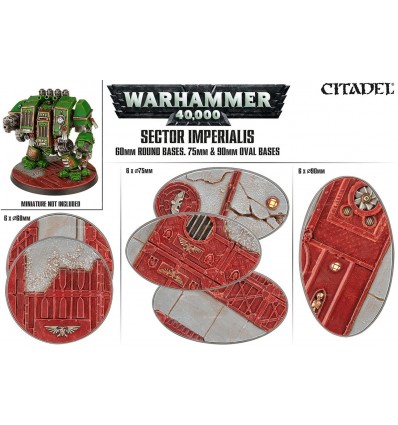 SECTOR IMPERIALIS Round - Oval Bases Citadel